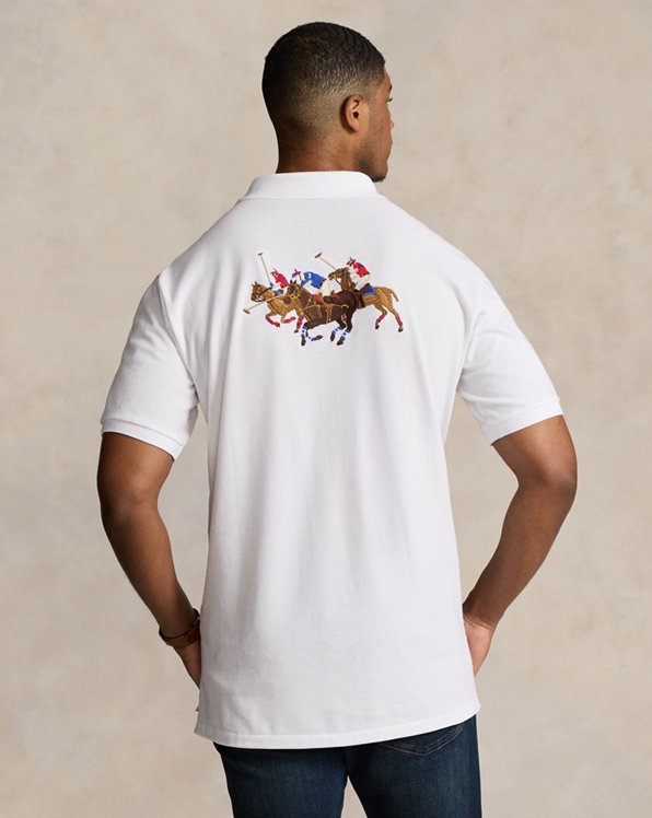 Triple-Pony Mesh Polo Shirt