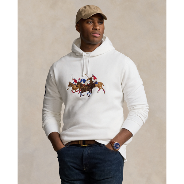 Triple-Pony Fleece Hoodie