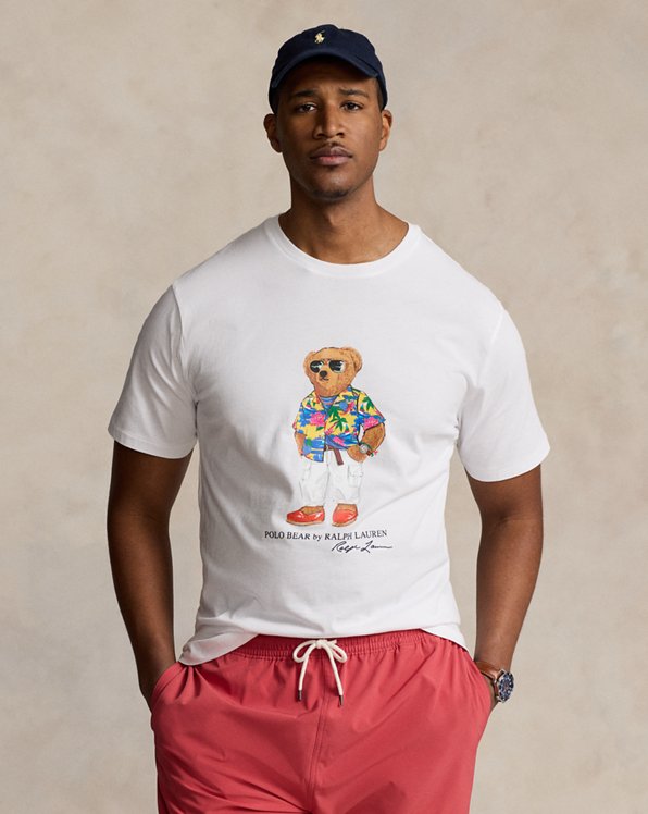 Jersey T-shirt met Polo Bear