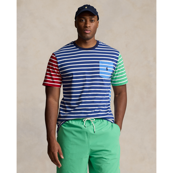 Striped Jersey Pocket T-Shirt Big & Tall 1