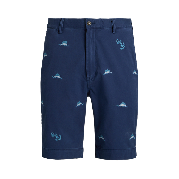 Polo Ralph Lauren Shorts 36 Relaxed Fit Blue Moroccan Print Denim for sale  online