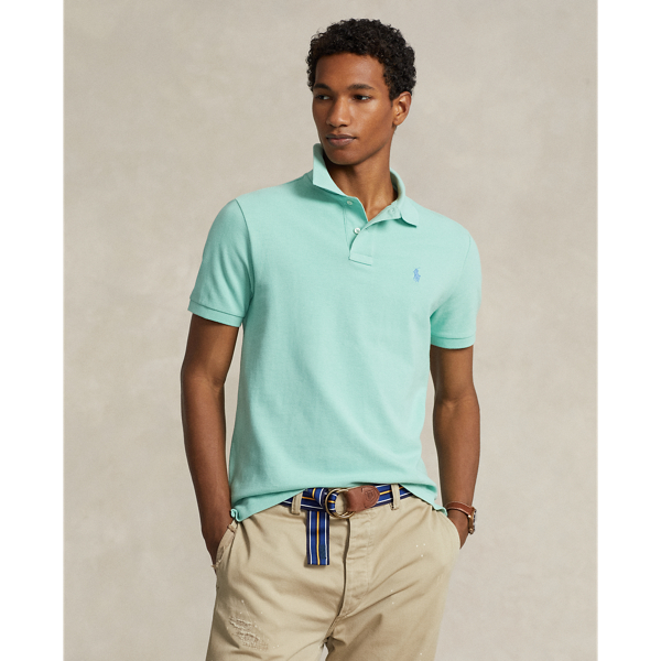 Custom Slim Fit Mesh Polo Shirt