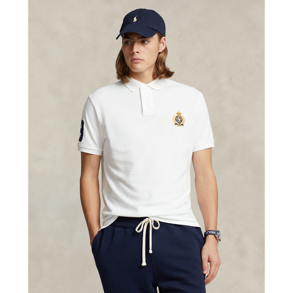 Custom Slim Triple-Pony Mesh Polo Shirt Polo Ralph Lauren 1