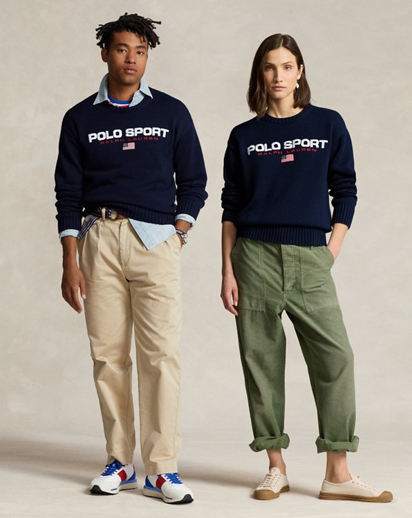 Pull ample Polo Sport en coton