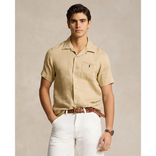 Classic Fit Linen Camp Shirt Polo Ralph Lauren 1