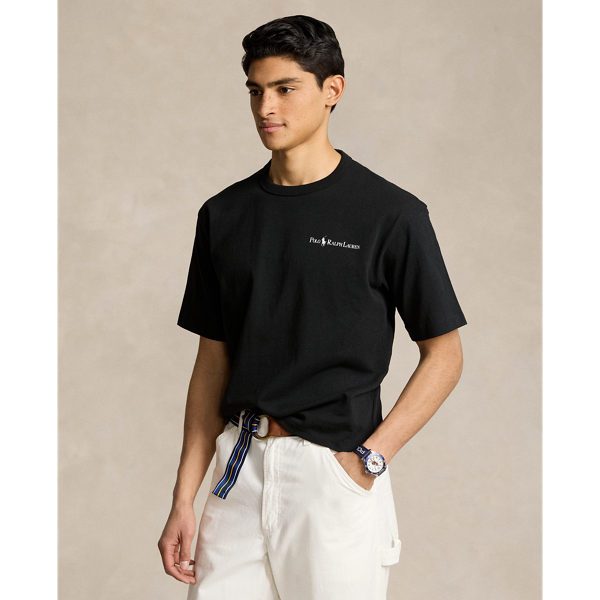 Polo Ralph Lauren Icon Logo Pima Cotton T-Shirt In Black Marl, 710740727032