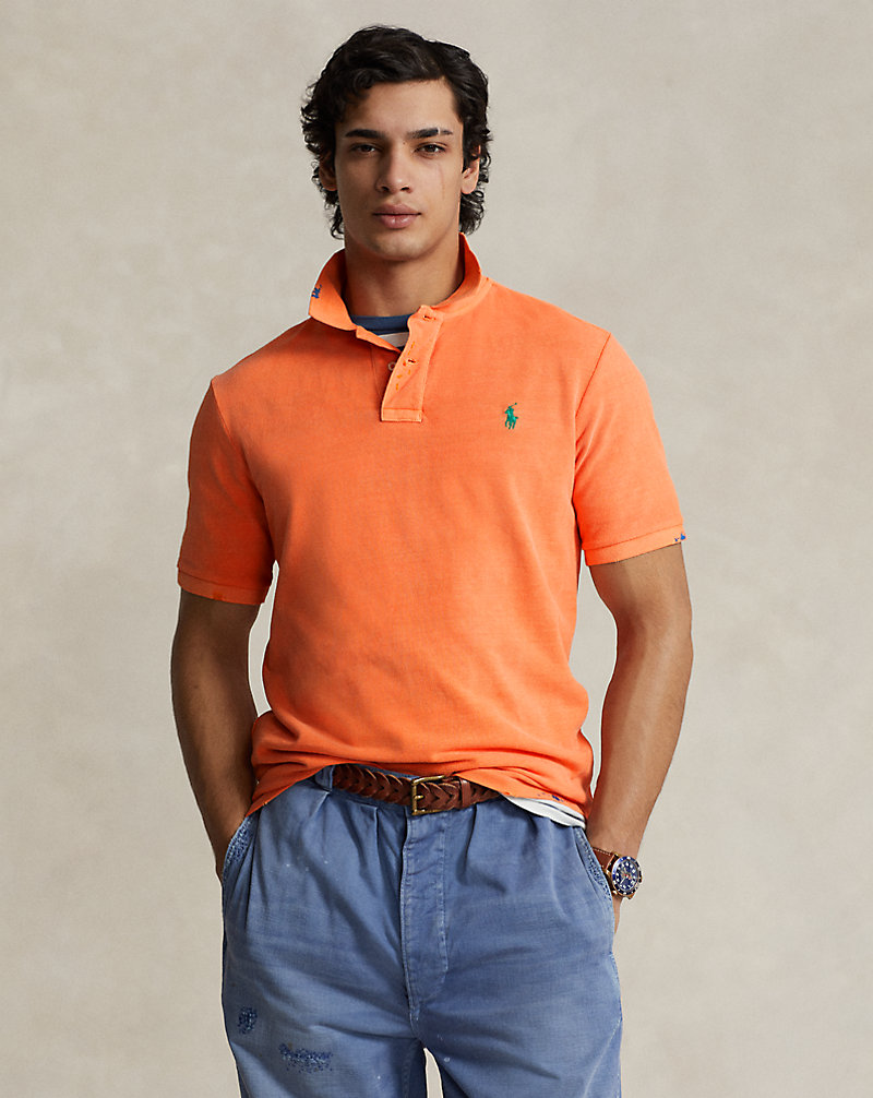 Classic Fit Garment-Dyed Mesh Polo Shirt Polo Ralph Lauren 1
