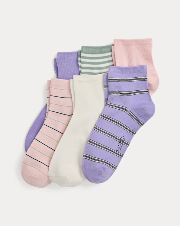 Striped Quarter-Top Sock 6-Pack