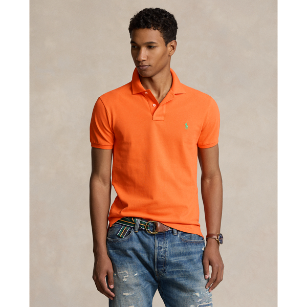 Slim Fit Mesh Polo Shirt