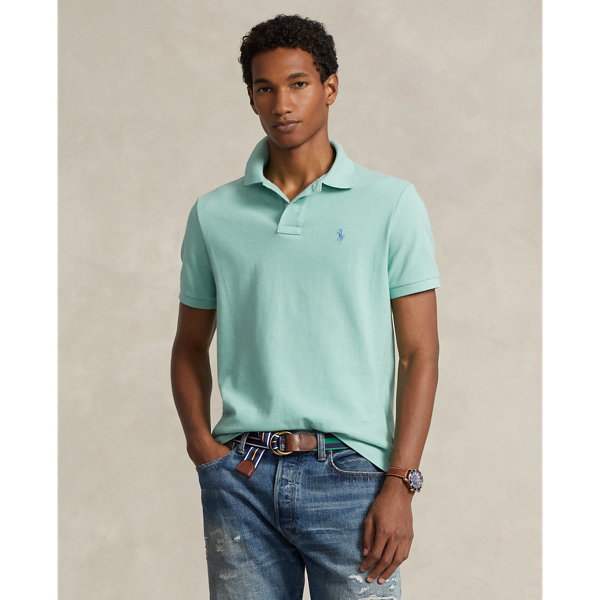 Slim Fit Mesh Polo Shirt