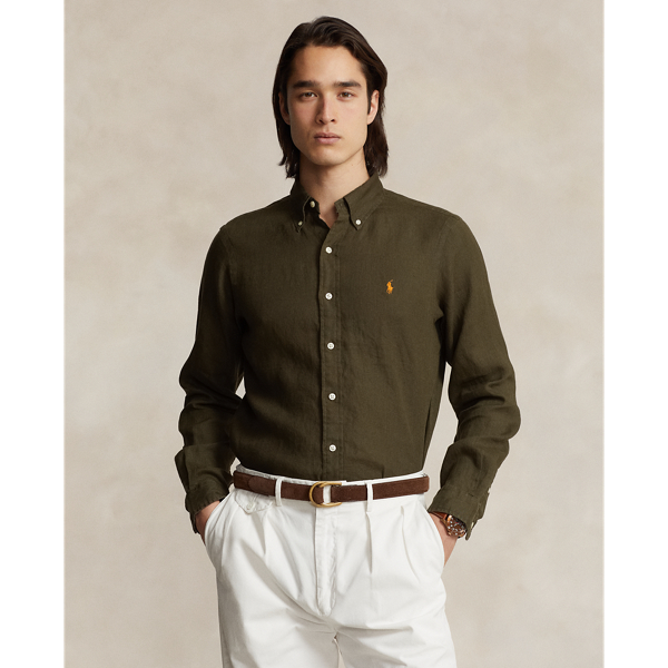 Olive green ralph lauren sales polo shirt