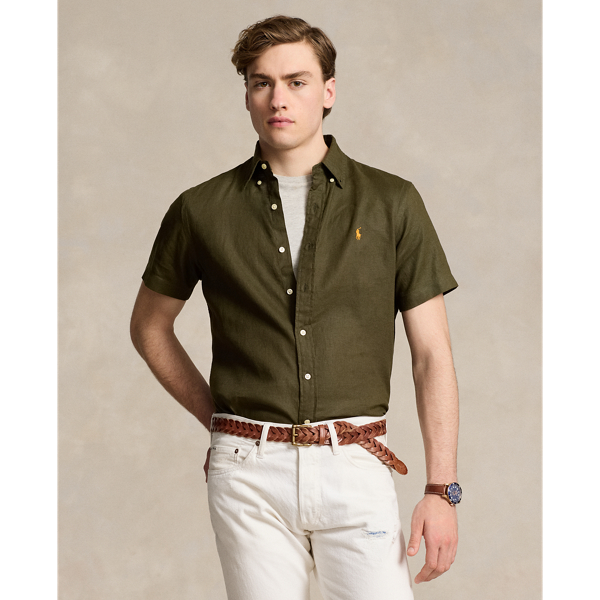 Custom fit linnen overhemd Polo Ralph Lauren 1