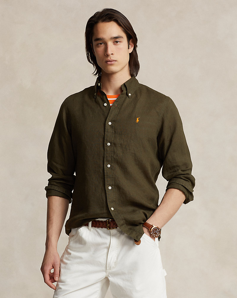 Slim Fit Linen Shirt Polo Ralph Lauren 1