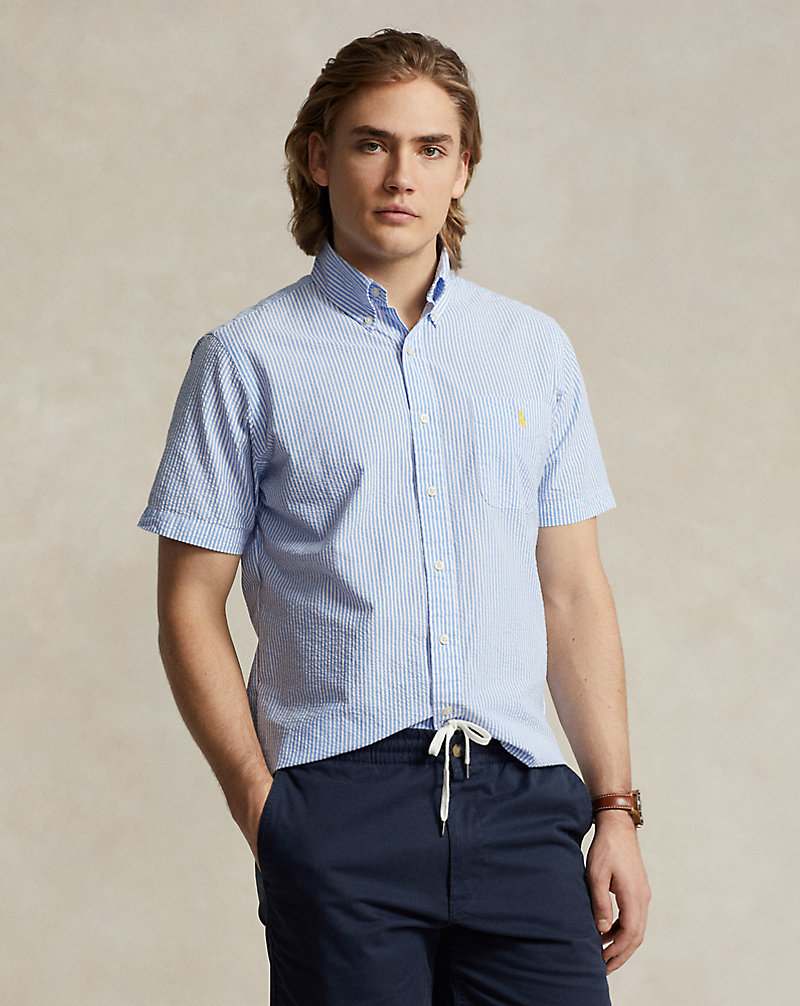Custom-Fit Seersucker-Hemd mit Streifen Polo Ralph Lauren 1