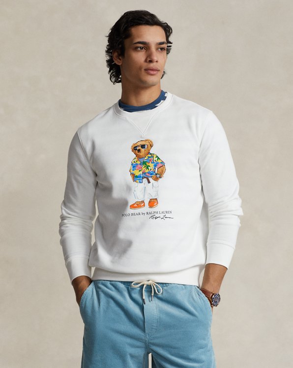 Fleece-Sweatshirt mit Polo Bear