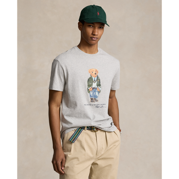 Classic-Fit Jersey-T-Shirt mit Polo Bear