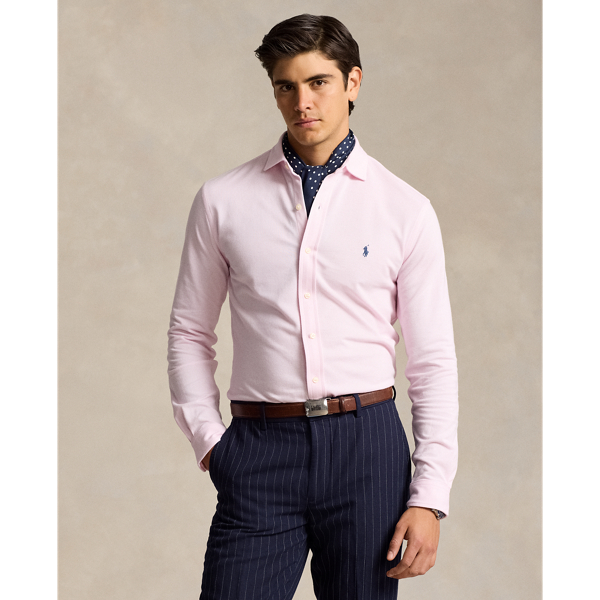 Jacquard-Textured Mesh Shirt Polo Ralph Lauren 1