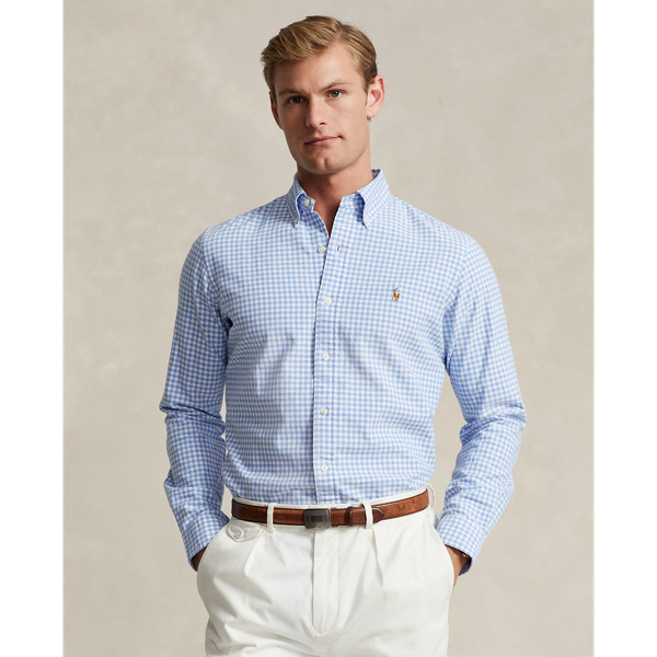 Custom Fit Gingham Oxford Shirt Polo Ralph Lauren 1