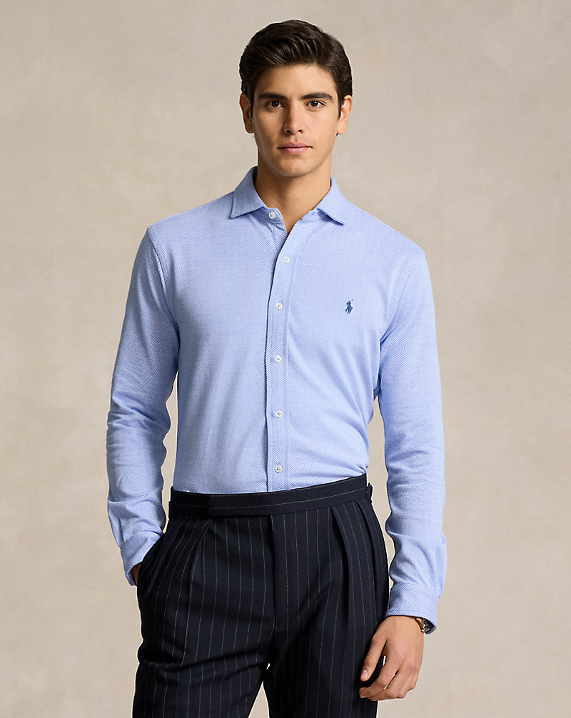 Herringbone Jacquard-Knit Shirt Polo Ralph Lauren 1