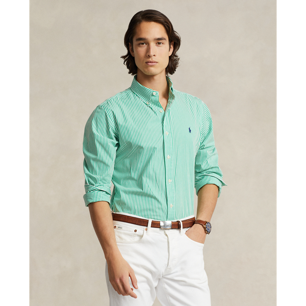 Camicia in popeline stretch a righe Polo Ralph Lauren 1