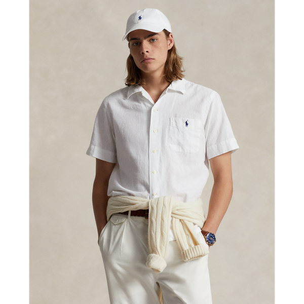 Classic Fit Linen-Cotton Camp Shirt Polo Ralph Lauren 1