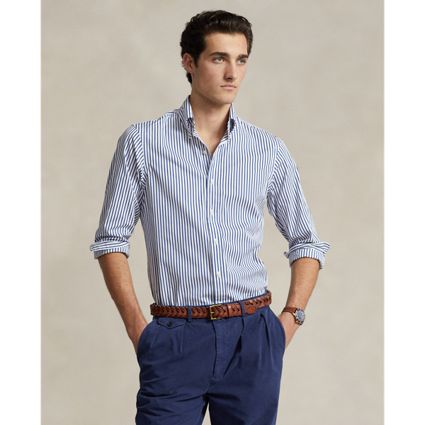 Custom Fit Striped Poplin Shirt Polo Ralph Lauren 1