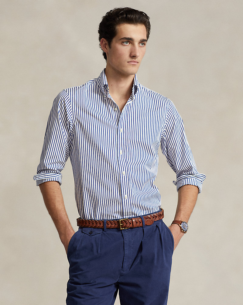 Camicia in popeline a righe Custom-Fit Polo Ralph Lauren 1