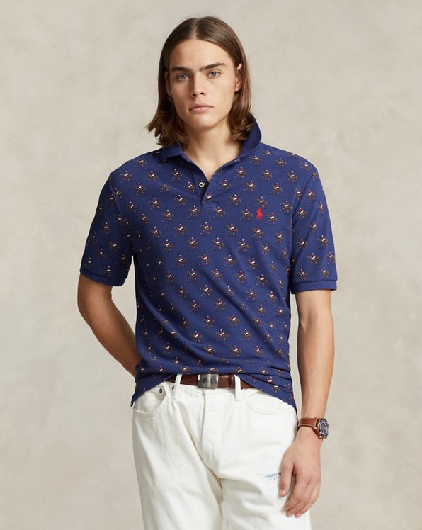 Custom slim hippisch mesh Polo-shirt