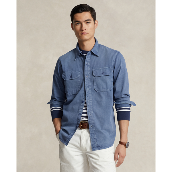 Classic Fit Denim Workshirt for Men | Ralph Lauren® UK