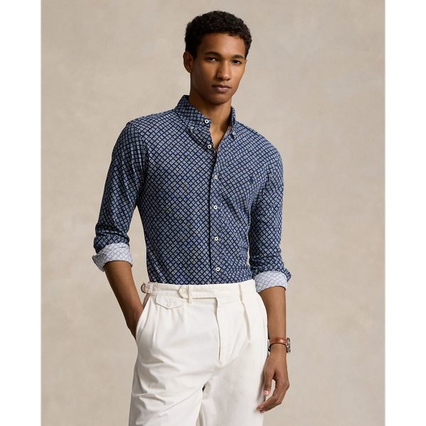 Foulard-Print Featherweight Mesh Shirt Polo Ralph Lauren 1