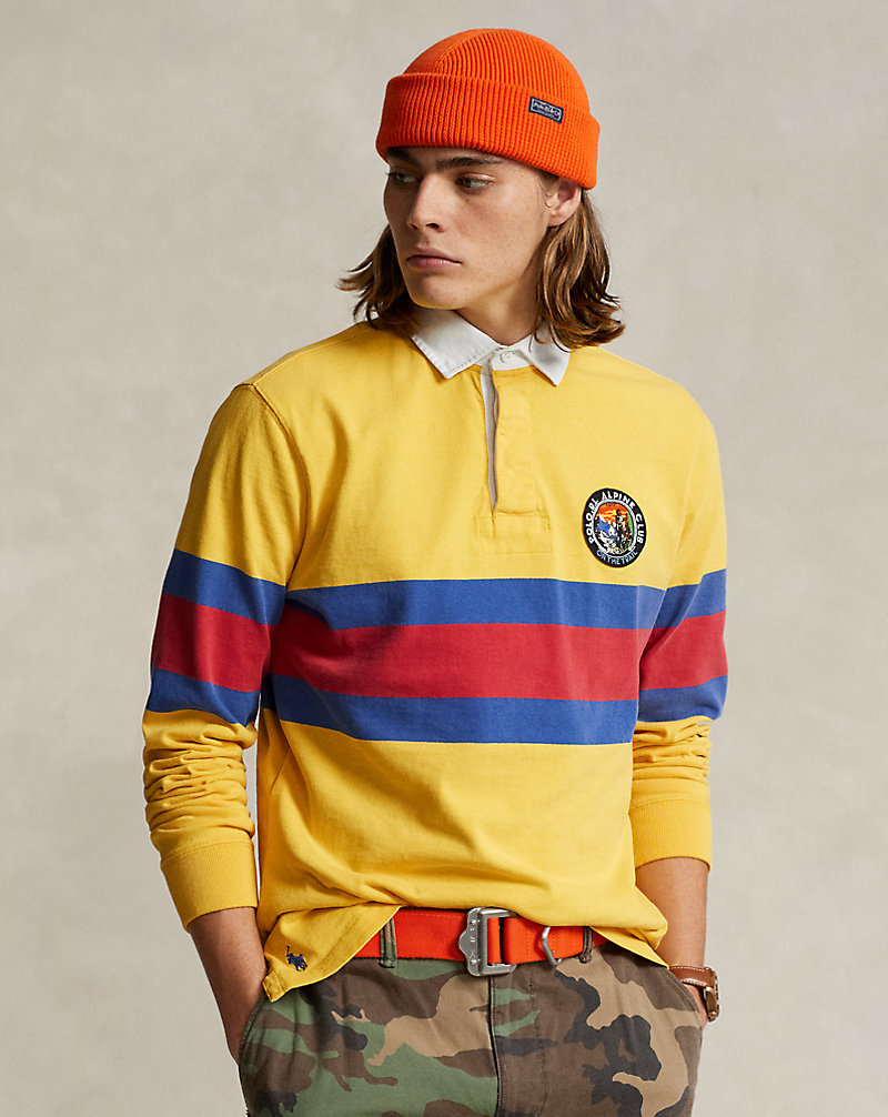 Classic Fit Striped Jersey Rugby Shirt Polo Ralph Lauren 1