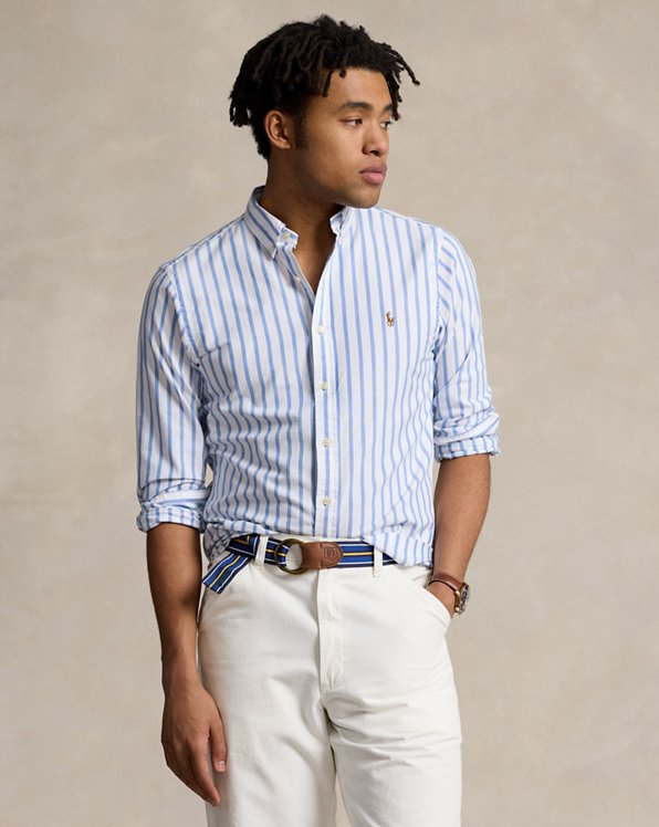 Slim-Fit Oxfordhemd mit Streifen