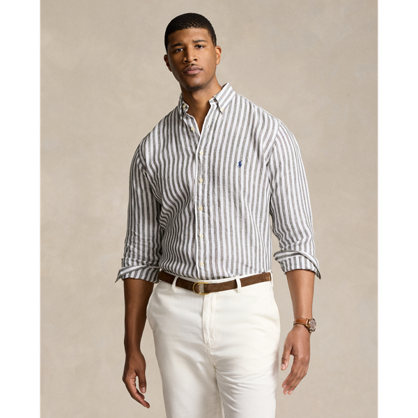 Chemise en lin rayé pour homme | Ralph Lauren® FR