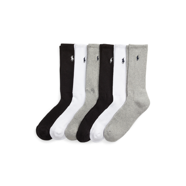 Polo Ralph Lauren 6-Pack Cotton Crew Socks White at
