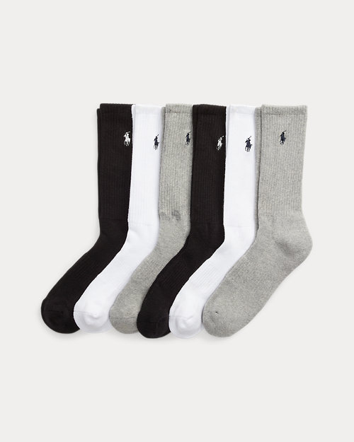 Cotton-Blend Crew Sock 6-Pack