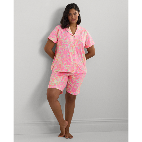 Paisley Jersey Bermuda Sleep Set