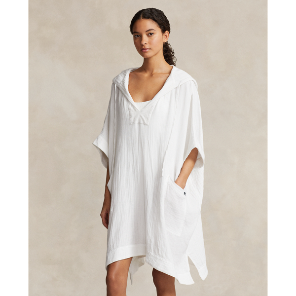 Cotton Hooded Caftan Cover-Up Polo Ralph Lauren 1