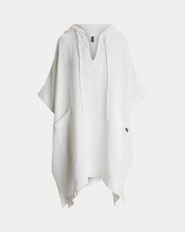 Cotton Hooded Caftan Cover-Up