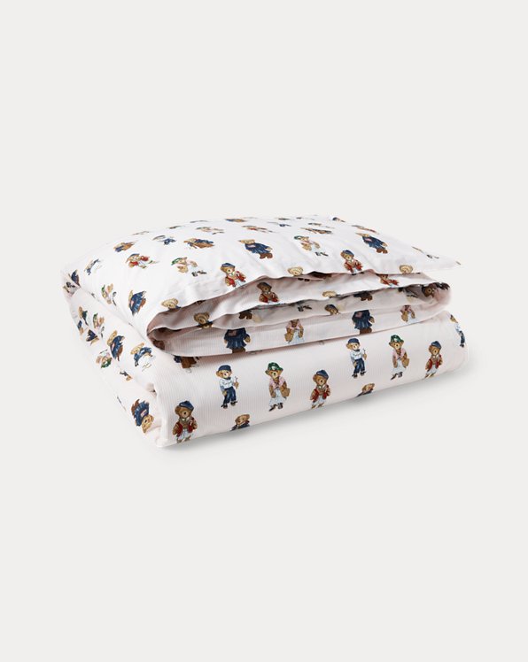 Teddy Bear Stripe Comforter Set