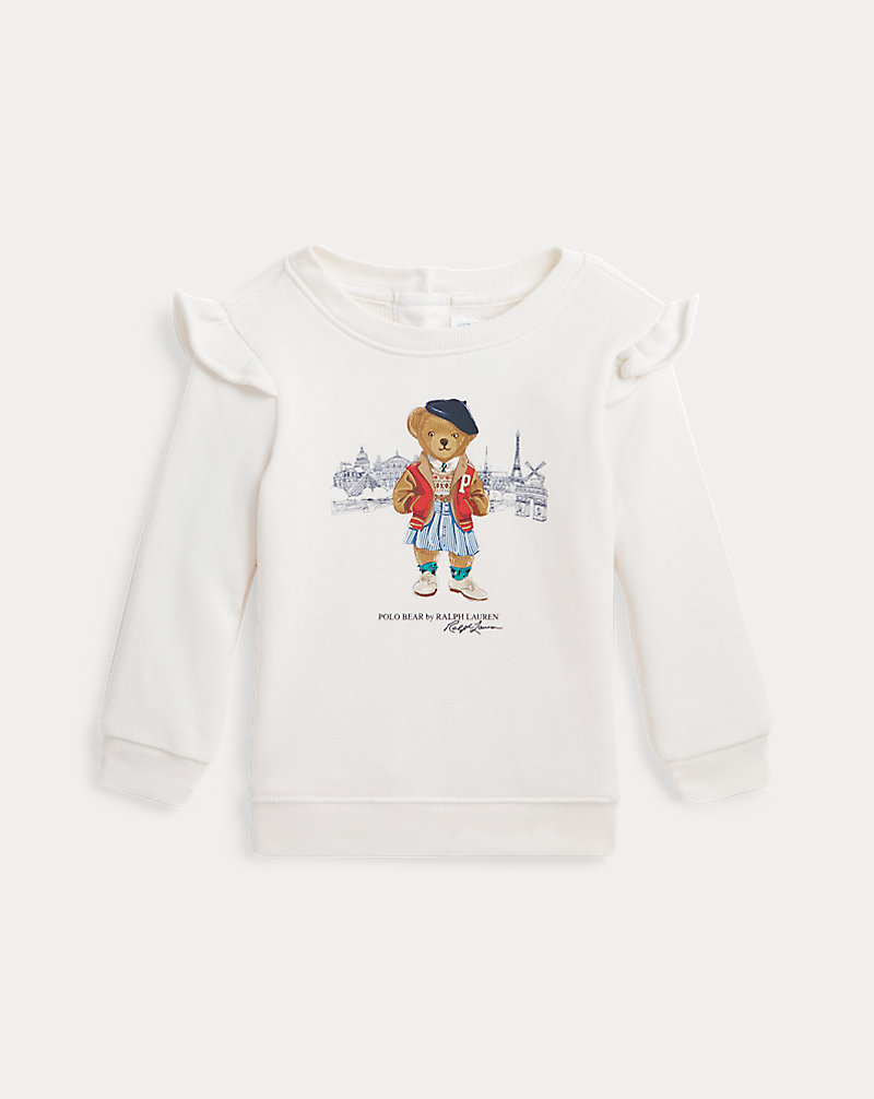 Fleece sweatshirt met Polo Bear Babymeisje 1