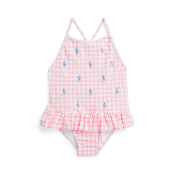 Polo Pony Ruffled One-Piece Swimsuit