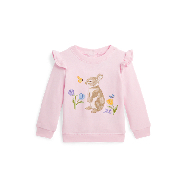 Ruffled Bunny Terry Sweatshirt Baby Girl 1