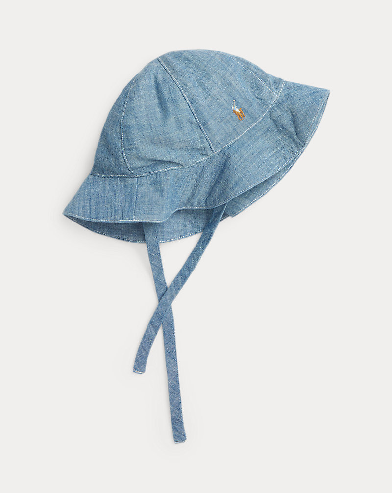 Cotton Chambray Hat Baby Girl 1