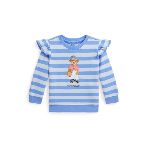 French terry sweatshirt met Polo Bear