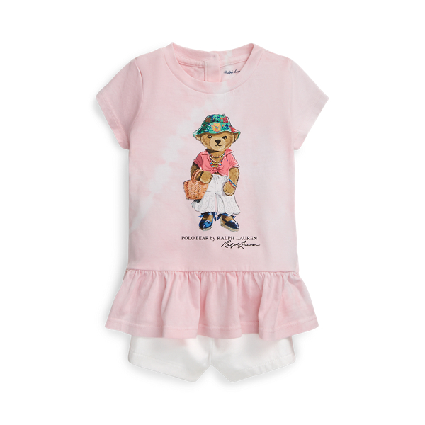 T-shirt Polo Bear tie-dye et short chino