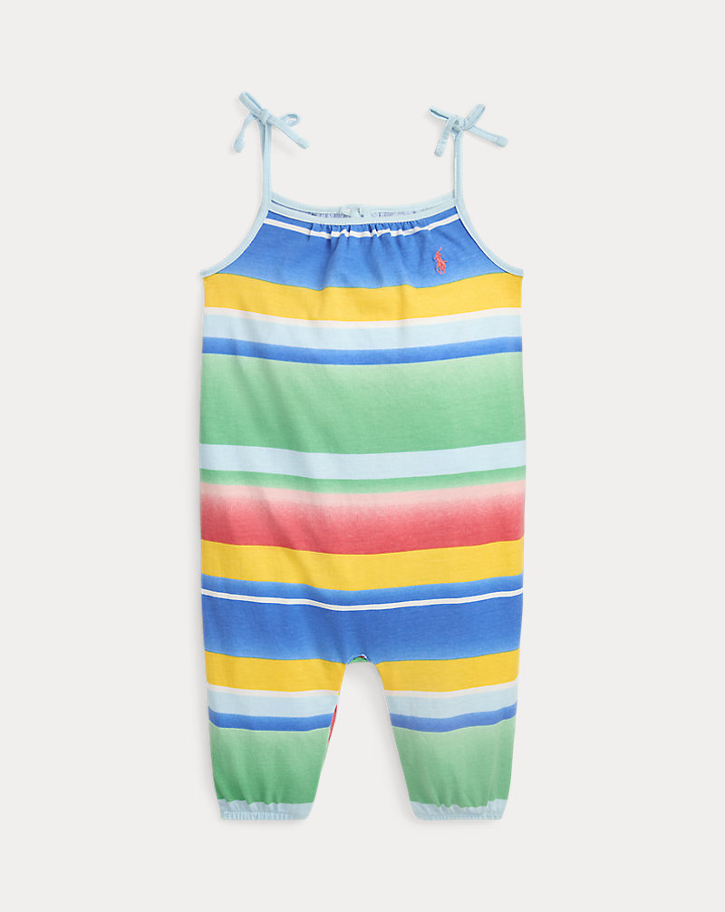 Striped Cotton Jersey Romper Baby Girl 1