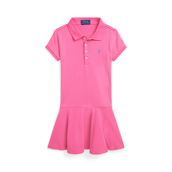 Mesh Polo-jurk met stretch