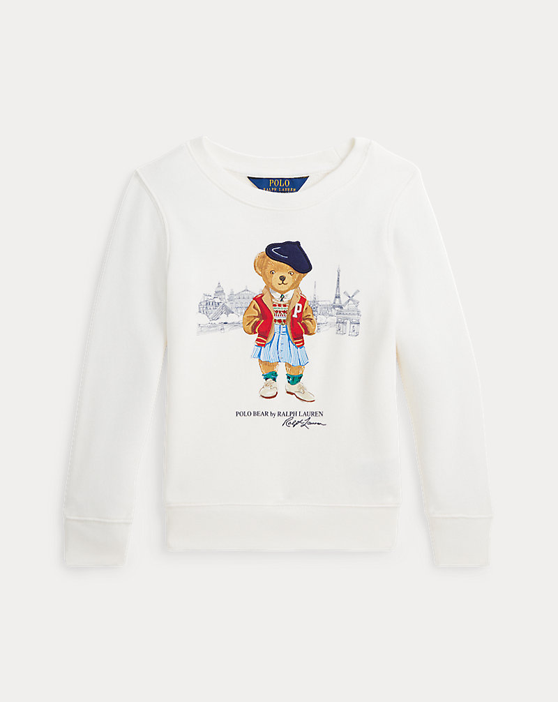 Polo Bear Paris Terry Sweatshirt Girls 2-6x 1