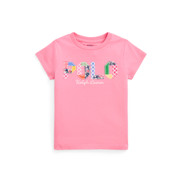 Mixed-Logo Cotton Jersey Tee Girls 2-6x 1