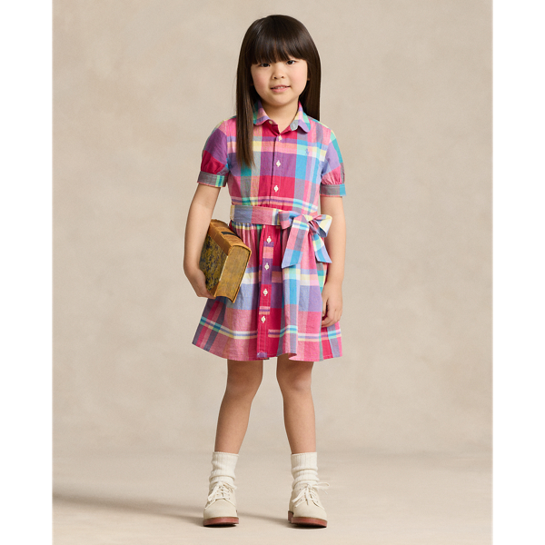 Cotton Madras Shirtdress